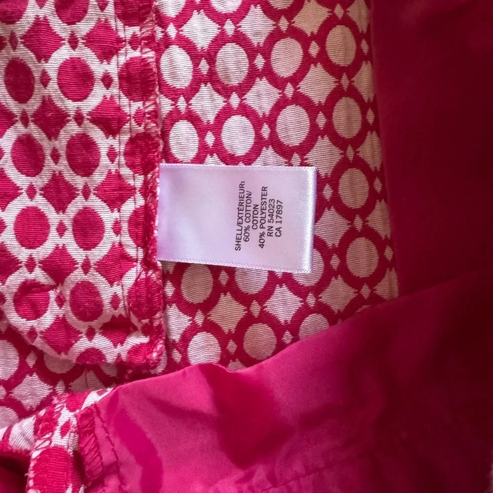 Banana Republic Pink Geometric Print Shorts Size 8 - Picture 4 of 6